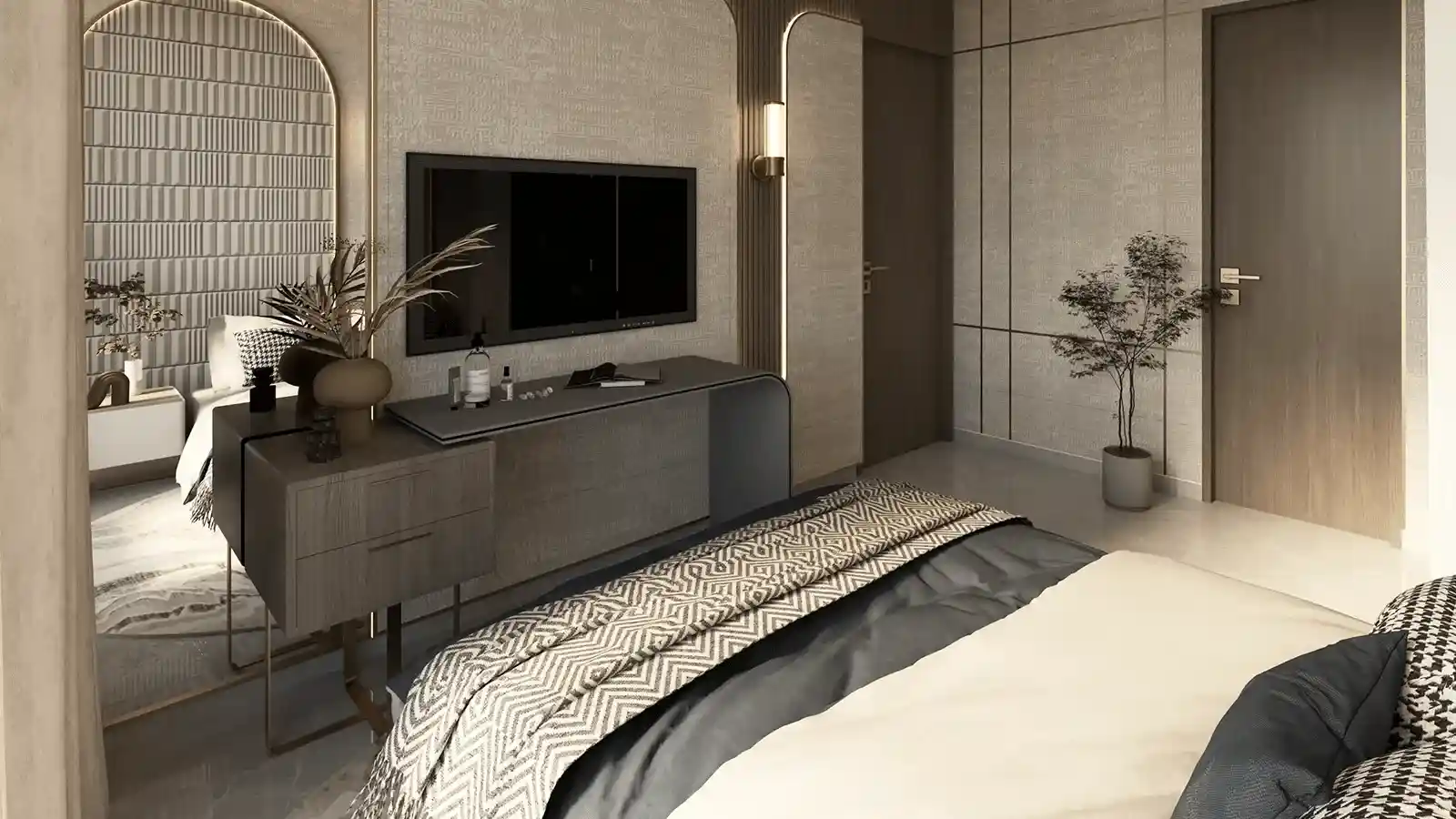 Master bedroom interior Yula Soukya Bangalore